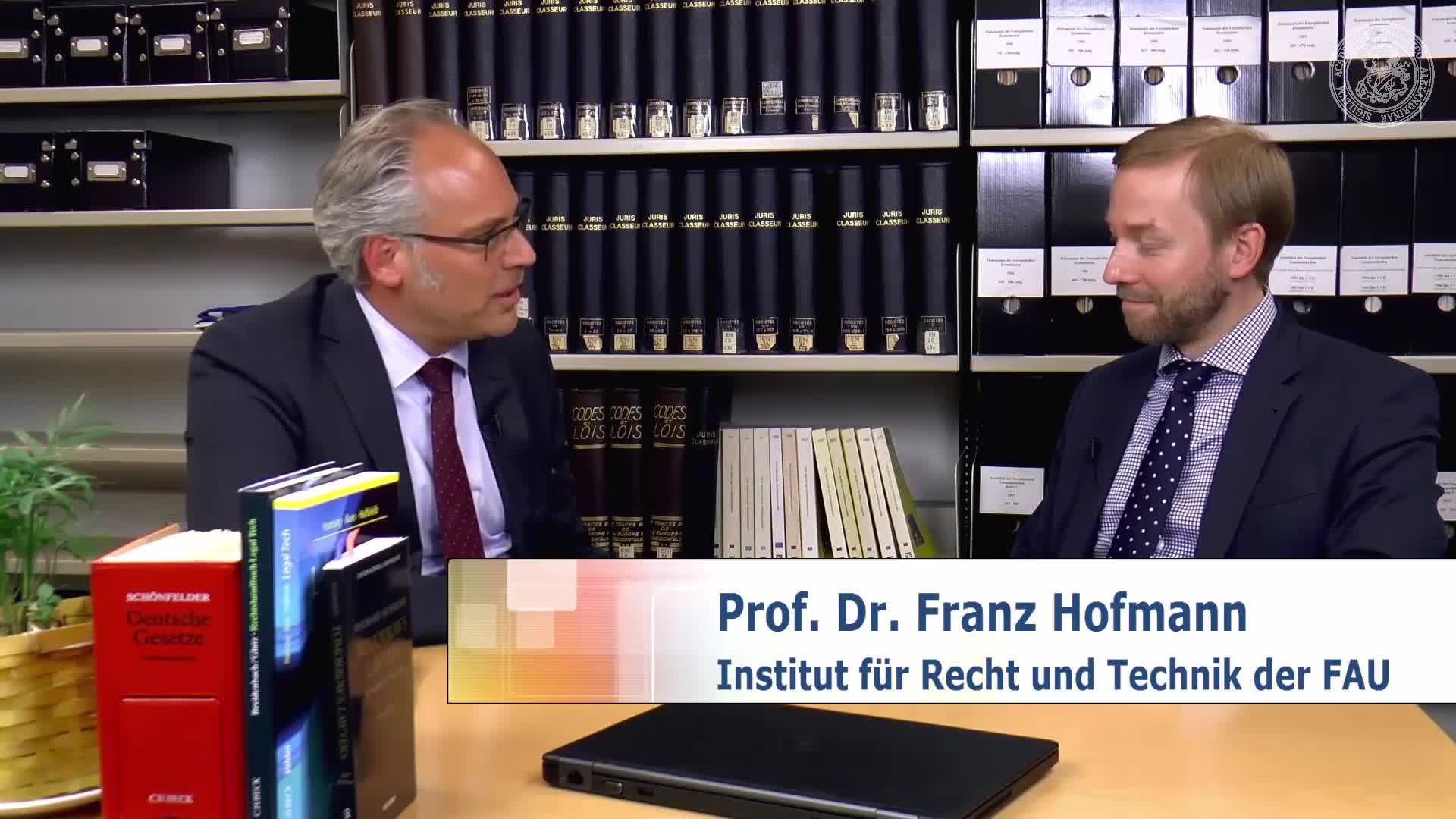 Legal Tech – Muss sich die überkommene Rechtsordnung anpassen? – Interview mit Herrn Prof. Dr. Franz Hofmann preview image
