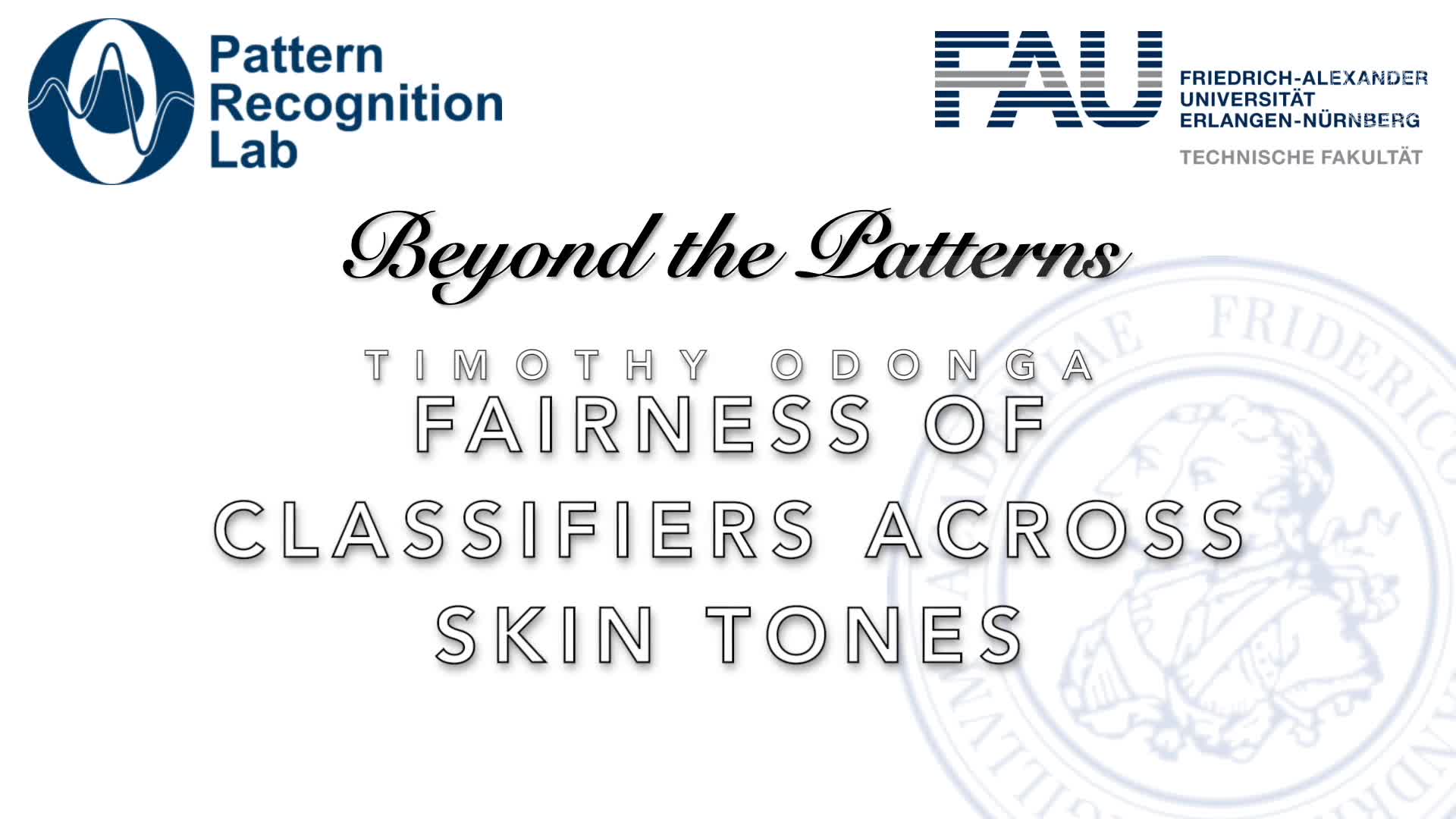 Beyond the Patterns - Timothy Odonga – Fairness of Classifiers Across Skin Tones in Dermatology preview image