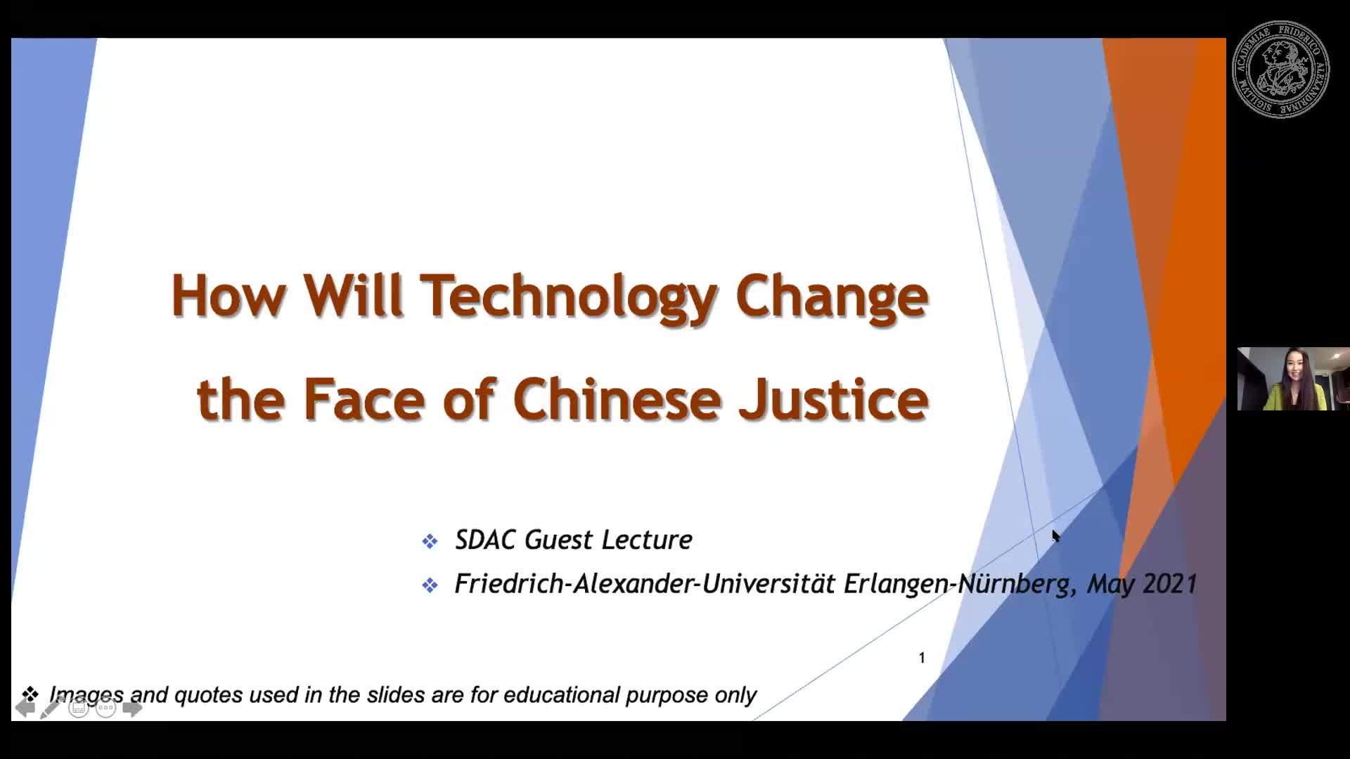 Zhiyu Li (Durham University): "How Will Technology Change the Face of Chinese Justice?" preview image