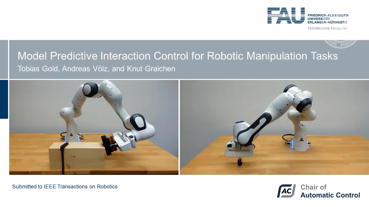 Model Predictive Interaction Control for Robotic Manipulation Tasks preview image