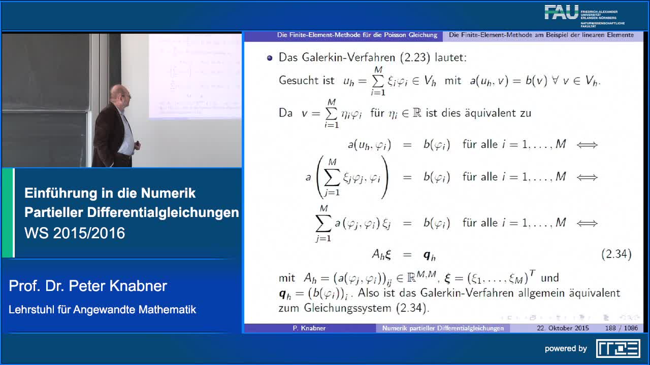 Einführung in die Numerik Partieller Differentialgleichungen I preview image