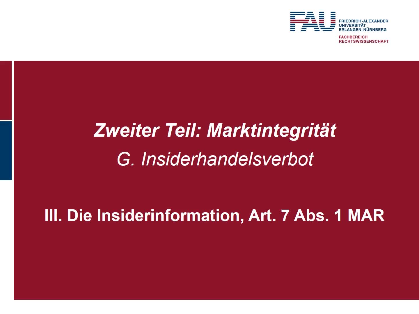 Die Insiderinformation, Art. 7 MAR (1) preview image