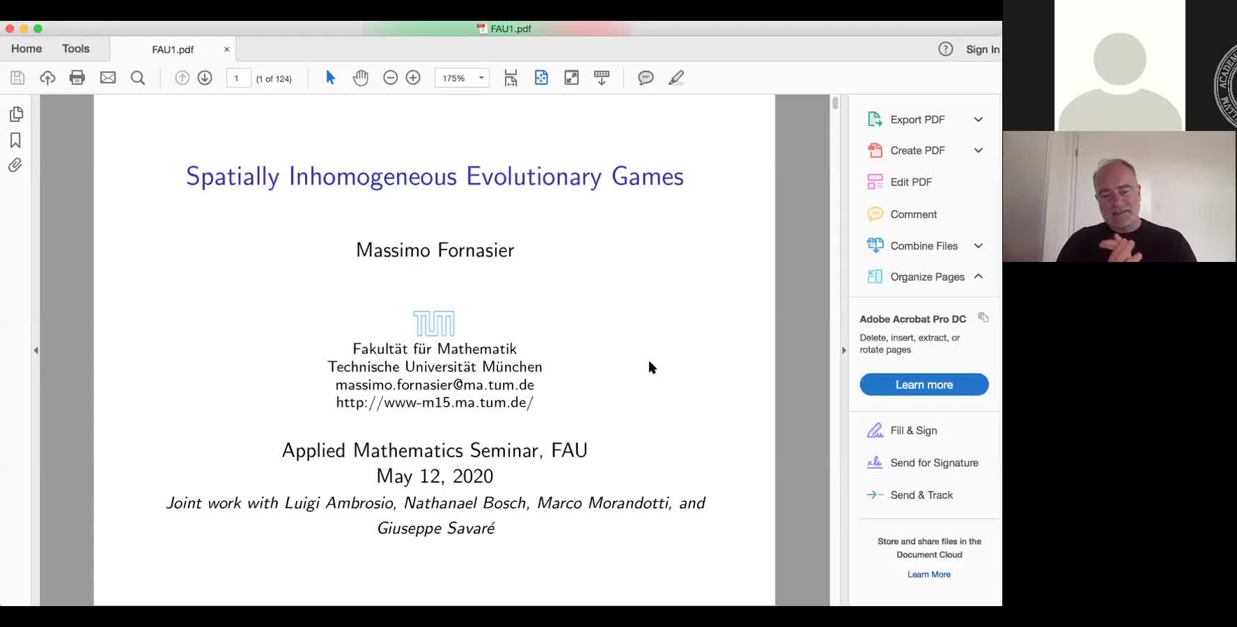Evolutions, their Mean-Field Approximation, and Learning (Massimo Fornaiser, TU München) preview image