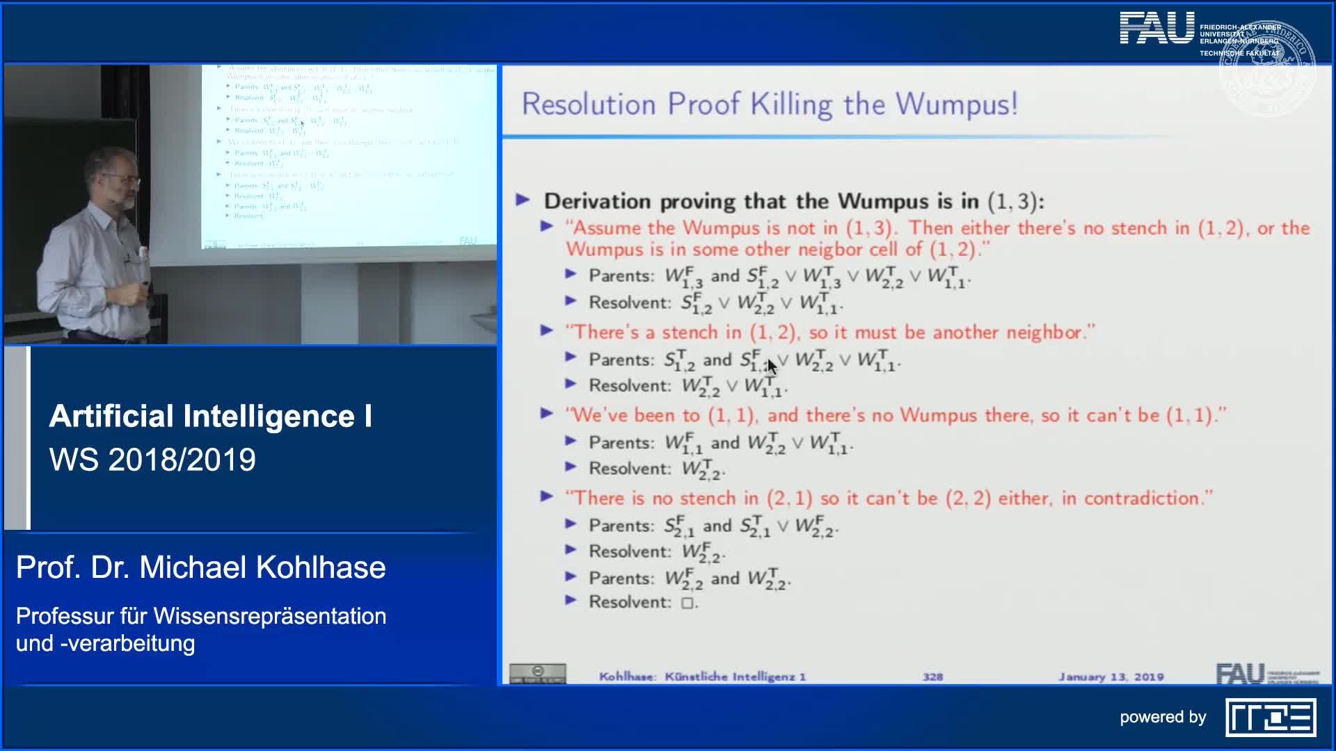 Recap Clip 11.13: Killing a Wumpus with Propositional Inference preview image